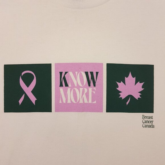Breast Cancer Canada Tee Shirt Large US L Breast of Friends Cookbooks Vol 1 & 2 - Picture 2 of 16